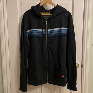 Aviator Nation blue stripe hoodie